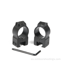 Anillos tácticos de 30 mm de diámetro para visores de rifle